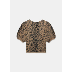 Mint Velvet Leopard Wool Blend Knit Top